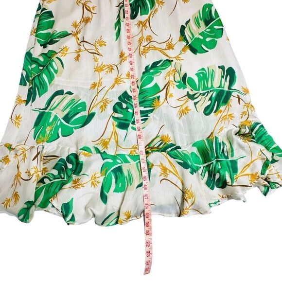 The Webster at Target Green and White Palm Print Strapless Maxi Dress size Small - Picture 11 of 16